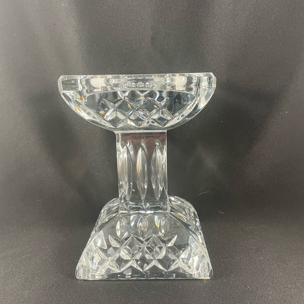 Waterford Vintage Cut Crystal Blarney Pillar Candle Holder